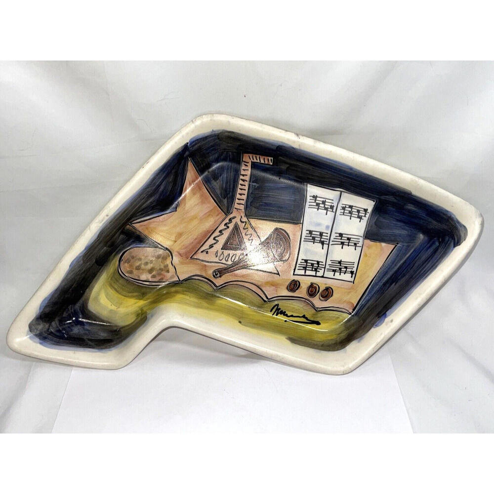 NOVE PT Italy Music Impressionist Wall Plaque VINTAGE - See Pictures